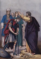 Moses ernennt Josua zu seinem Nachfolger